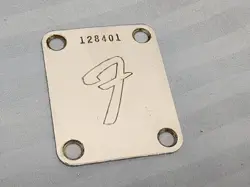 VINTAGE ORIGINAL 1966 FENDER STRATOCASTER TELECASTER GUITAR NECK PLATE