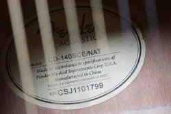 FENDER CD-140SCE/NAT