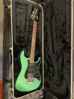 VINTAGE 1986 FENDER CONTEMPORARY STRATOCASTER JAPAN METALLIC GREEN