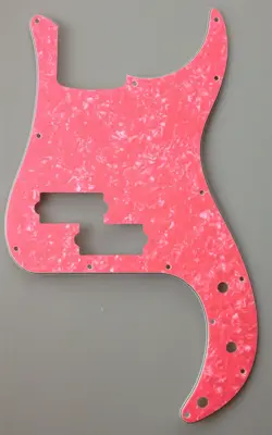 GUITAR PARTS FOR US FENDER PRECISON BASS GUITAR PICKGUARD, 4PLY PINK PEARL