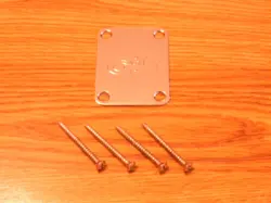 G&L 1998 USA CHROME LOGO FOUR BOLT NECK PLATE