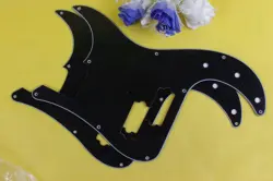 BLACK GUITAR PICKGUARD FOR USA / MEXICO FD STANDARD P BASS SCRATCH PLATE IN 3PLY