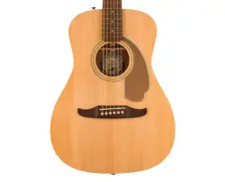 OPEN BOX FENDER MALIBU PLAYER A/E GUITAR - NATURAL W/ WALNUT FB