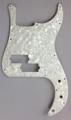 GUITAR PARTS FOR US FENDER PRECISON BASS GUITAR PICKGUARD, 4PLY WHITE PEARL