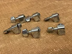 SET LEFTY LEFT HAND CHROME FENDER PLAYER STRATOCASTER TELECASTER GUITAR TUNERS