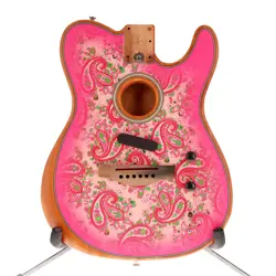 FENDER AMERICAN ACOUSTASONIC TELECASTER PINK PAISLEY FINISH FULLY LOADED