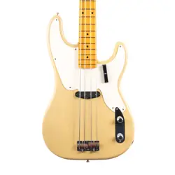 USED FENDER AMERICAN VINTAGE II 1954 PRECISION BASS MAPLE - VINTAGE BLONDE
