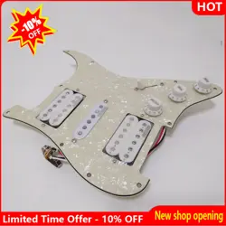 FOR FENDER GUITAR PREWIRED LOADED PICKGUARD ALNICO 5 HUMBUCKER PICKUPS SET