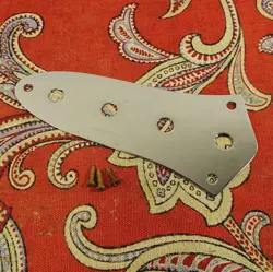 VINTAGE 1972 FENDER JAZZ BASS CONTROL PLATE W/ SCREWS