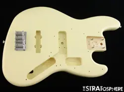 FENDER SQUIER AFFINITY ACTIVE JAZZ J BASS BODY & HARDWARE OLYMPIC WHITE 