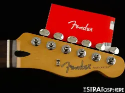 FENDER PLAYER II TELECASTER TELE NECK + TUNERS, ROLLED EDGES 