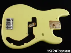 FENDER PLAYER II PRECISION BASS BODY + HARDWARE P GUITAR PARTS HIALEAH YELLOW