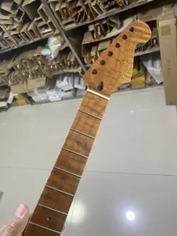 ROASTED FLAME MAPLE 22 FRETS ST ELECTRIC  GUITAR NECK FENDER STRAT  REPLACEMENT