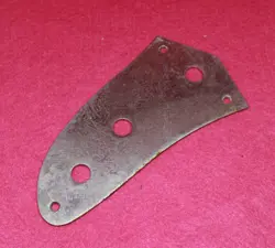 AGED MASTER CONTROL PLATE FOR USA FENDER JAGUAR  - CHROME