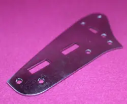 AGED UPPER PRESET CONTROL PLATE FOR USA FENDER JAGUAR  - CHROME