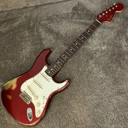 FENDER CUSTOM SHOP 1968 STRATOCASTER HEAVY RELIC CANDY APPLE RED USA 2008 GUITAR