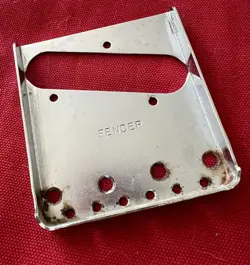 NOS RELIC FENDER TELECASTER VINTAGE SPEC 1969-1981 TELE THINLINE BRIDGE PLATE RI