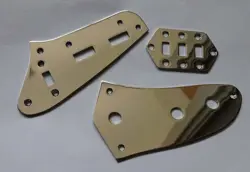 KIT,CHROME PLATE FOR FENDER JAGUAR,SLIDE SWITCH PLATE,POT PLATE