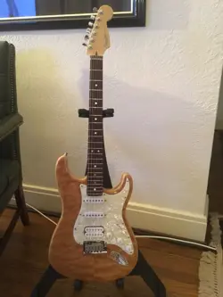 1998 FENDER CUSTOM SHOP SET NECK STRATOCASTER QUILT TOP