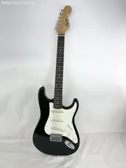 SQUIER BULLET BY FENDER BLACK AND WHITE ELECTRIC GUITAR