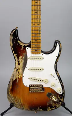 USED 2020 FENDER CUSTOM SHOP '63 STRAT HEAVY RELIC SUPER FADED AGED 3TS