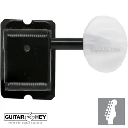 NEW GOTOH SD91-P5W 6-IN-LINE VINTAGE STYLE TUNERS FOR FENDER STRAT TELE - BLACK