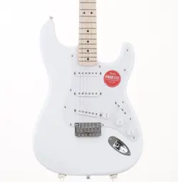SQUIER BY FENDER SONIC STRATOCASTER HT ARCTIC WHITE ELECTRIC GUITAR EXCELLENT