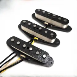 FOR FENDER PURE SILVER-WOUND GUITAR PICKUPS 60S NECK MIDDLE BRIDGE PICKUPS SET