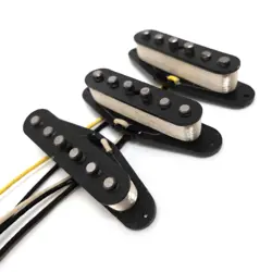 FOR FENDER PURE SILVER-WOUND GUITAR PICKUPS 57S NECK MIDDLE BRIDGE PICKUPS SET