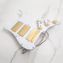 FOR FENDER GUITAR PREWIRED LOADED PICKGUARD WITH COIL SPLITTING ALNICO 5 PICKUPS