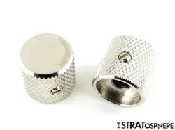 2 FENDER SQUIER 60S CUSTOM TELECASTER TELE, GUITAR CONTROL KNOBS BARREL KNOBS