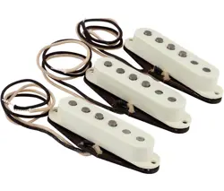 FENDER PURE VINTAGE '59 STRATOCASTER SINGLE COIL PICKUP SET, VINTAGE WHITE