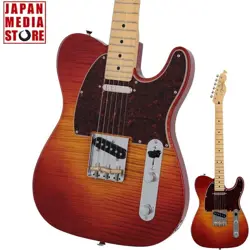 FENDER MIJ 2024 HYBRID II TELECASTER MAPLE SUNSET ORANGE TRANSPARENT GUITAR
