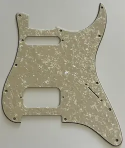 FOR FIT FENDER STRATOCASTER 11 SCREW HOLE HS GUITAR PICKGUARD IVORY WHITE PEARL