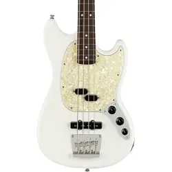 FENDER AMERICAN PERFORMER MUSTANG BASS ROSEWOOD FINGERBOARD AGED WHITE