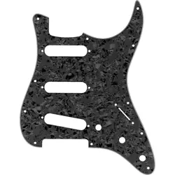 FENDER AMERICAN STANDARD STRAT PICKGUARD 11 HOLE BLACK PEARL