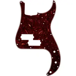 FENDER 13-HOLE '63 PRECISION BASS PICKGUARD, 3-PLY, BROWN SHELL