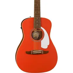 FENDER CALIFORNIA MALIBU PLAYER ACOUSTIC-ELECTRIC GUITAR FIESTA RED