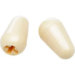 FENDER STRATOCASTER SWITCH TIPS SET OF 2 AGED WHITE