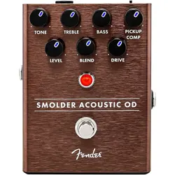 FENDER SMOLDER ACOUSTIC OVERDRIVE EFFECTS PEDAL