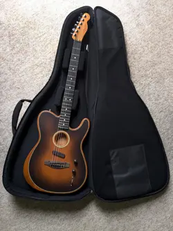 FENDER ACOUSTASONIC PLAYER TELECASTER ACOUSTIC-ELECTRIC GUITAR WITH CASE