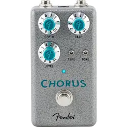 FENDER HAMMERTONE CHORUS EFFECTS PEDAL GRAY AND AQUA LN