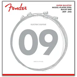 FENDER 3250LR NICKEL-PLATED STEEL BULLET-END ELECTRIC GUITAR STRINGS - LIGHT