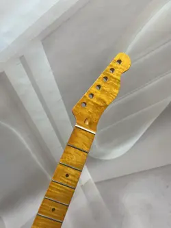 22 FRET TELE ELECTRIC GUITAR NECK FOR FENDER  TL REPLACEMENT GLOSS YELLOW