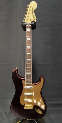 SQUIER BY FENDER ELECTRIC GUITAR 40TH ANNIVERSARY STRATOCASTER #PCETXU