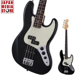 FENDER MADE IN JAPAN 2024 HYBRID II JAZZ BASS PJ BLACK ELECTRIC BASS BRAND NEW