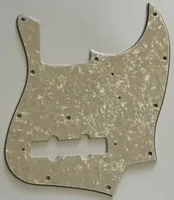 FOR FIT FENDER JAPAN JAZZ BASS STYLE GUITAR PICKGUARD 4 PLY IVORY WHITE PEARL