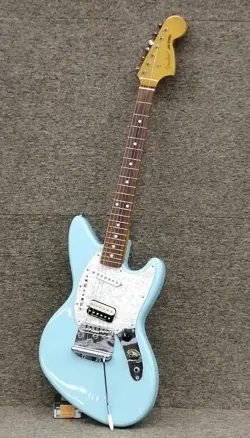 FENDER JAPAN JAG-STANG BLUE ELECTRIC GUITAR W/GIG BAG USED SHIPPING FROM JAPAN