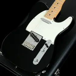 FENDER USA AMERICAN STANDARD TELECASTER BLACK 2014 USED ALDER BODY W/HARD CASE