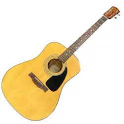 VINTAGE FENDER DG8S NAT 6 STRING ACOUSTIC GUITAR BROWN